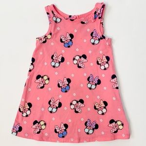 Gap Minnie Mouse pink tank dress